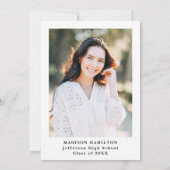 Whimsical Raise a Toast Foto Graduation Party Einladung (Rückseite)