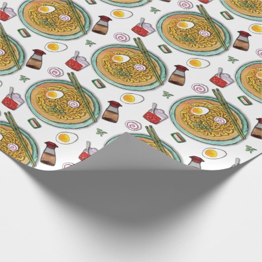 Whimsical Ramen Geschenkpapier (Ecke)