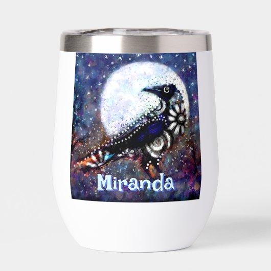 Whimsical Raven Moon Personalisiert (Rückseite)
