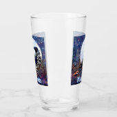 Whimsical Raven Moon Personalisiert Glas (Links)