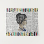 Whimsical Reading Nook Tapestry Wandteppich (Vorderseite (Horizontal))