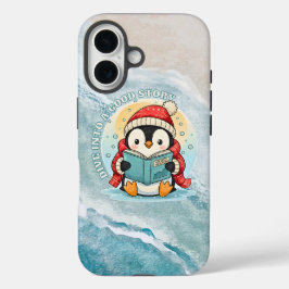 Whimsical Reading Penguin iPhone 16 Tough Armor iPhone 16 Hülle