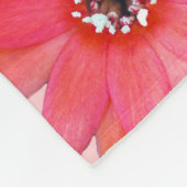 Whimsical Red Blume Wirble Blätter Name Pink hinzu Fleecedecke (Ecke)