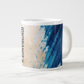 Whimsical Red Book Character Ignorance Banned Moti Jumbo-Tasse (Vorderseite Rechts)