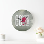 Whimsical Red Book Ignorance is Banned Acrylic Große Wanduhr (Zuhause)