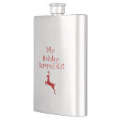 Whimsical Red Dee My Holiday Survival Kit Flachmann (Links)