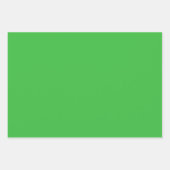 Whimsical Red Flowers Green Leaves On White Art Geschenkpapier Set (Vorderseite 3)