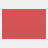 Whimsical Red Flowers Green Leaves On White Art Geschenkpapier Set (Vorderseite 2)