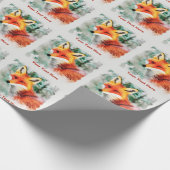 Whimsical Red Fox Geschenkpapier (Ecke)