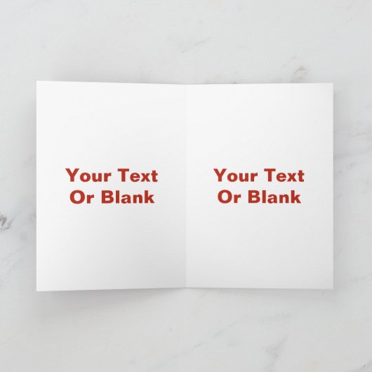 Whimsical Red Fox Karte (Innenseite)