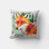 Whimsical Red Fox Kissen (Vorderseite)