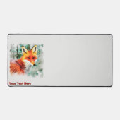 Whimsical Red Fox Schreibtischunterlage (Vorderseite)