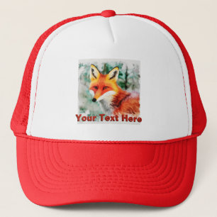 Whimsical Red Fox Truckerkappe