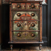 Whimsical Red Mushroom Naturok Kunsthandwerk Seidenpapier