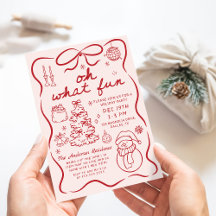 Whimsical Red Oh Was Für Eine Lustige Weihnachtsfe