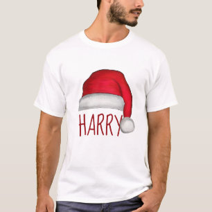 Whimsical Red Painted Weihnachtsmannmütze T-Shirt