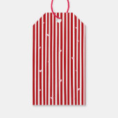 Whimsical Red Pink Bow Hearts Happy Valentines Day Geschenkanhänger (Rückseite)