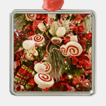 Whimsical Red & White Candy Themed Weihnachtsbaum