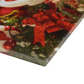 Whimsical Red & White Candy Themed Weihnachtsbaum Schneidebrett (Ecke)