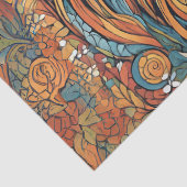 Whimsical Regal Lion Seidenpapier (Detail)