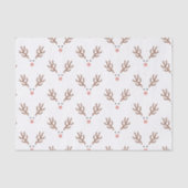 Whimsical Reindeer Boho Pattern Seidenpapier (Vorderseite)