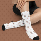 Whimsical Reindeer Boho Pattern Socken