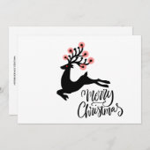 Whimsical Reindeer Frohe Weihnachten (Vorne/Hinten)