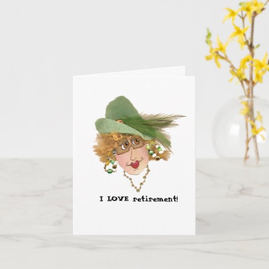 Whimsical Remüde Gal Karte (Gelbe Blume)