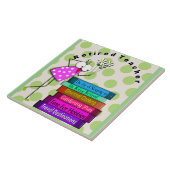 Whimsical Remüde Lehrer  Fliese (Seite)