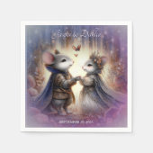 Whimsical Renaissance Fairytale Wedding Serviette (Vorderseite)