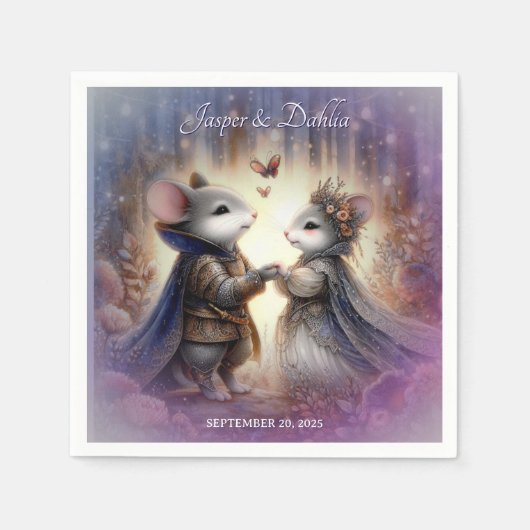 Whimsical Renaissance Fairytale Wedding Serviette (Vorderseite)