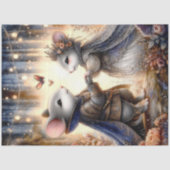 Whimsical Renaissance Mouse Enchanted Forest  Seidenpapier (Vorderseite)