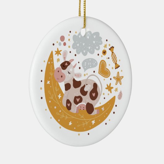 Whimsical Rentier Ornament (Rechts)