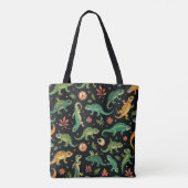 Whimsical Reptile Realm Wird Colorful Lizard Tasche (Rückseite)