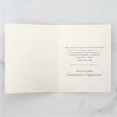 Whimsical Retro Briefmarke Weihnachts Illustration Karte (Innenseite)