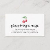 Whimsical Retro Cherries | Antrag auf Erstattung Begleitkarte (Vorderseite)