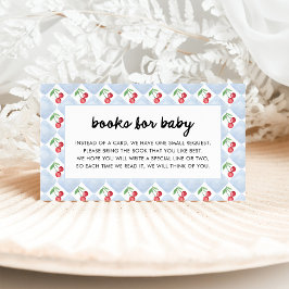 Whimsical Retro Cherries | Bücher für Baby Begleitkarte