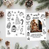 Whimsical Retro Christmas Arch Foto Holiday Card Einladung