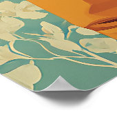 Whimsical Retro Christmas Elf Poster (Ecke)