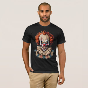 Whimsical Retro Clown T - Shirt Cool & modern