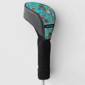 Whimsical Retro-Comic Personalized Golf Headcover (angewinkelt)