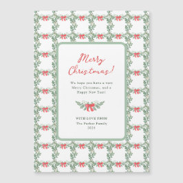 Whimsical Retro | Frohe Weihnachten Magnetkarte