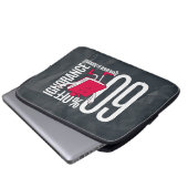 Whimsical Retro Ignorance Is Banned Laptop Sleeve (Vorne Knopf)