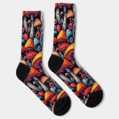 Whimsical Retro Mushroom Socken (Rechts)