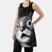 Whimsical Retro Psycho Cat Schürze (InSitu)