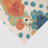 Whimsical Retro Rooster Seidenpapier (Detail)