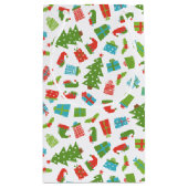 Whimsical Retro Tree Geschenke Elf Hat Schuhe Weih Kleine Geschenktüte (Rückseite)