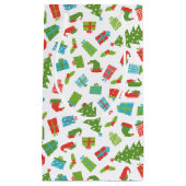 Whimsical Retro Tree Geschenke Elf Hat Schuhe Weih Kleine Geschenktüte (Vorderseite)