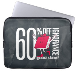 Whimsical Retro Unwissenheit ist verboten Laptop-H Laptopschutzhülle