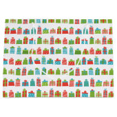 Whimsical Retro verpackte Geschenke Muster Weihnac Große Geschenktüte (Vorderseite)